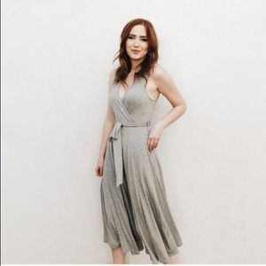 “Amanda” wrap jumpsuit, size small.